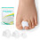 Toe Separators 10 Pack Bunion Corrector for Big Toe Alignment and Relief, 3 Sizes White 1