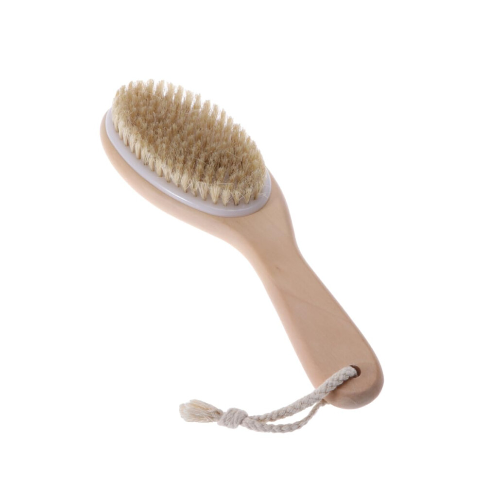 Bath Body Brush with Long Curved Handle and Gentle Exfoliating Bristles for Shower Back Scrubber
