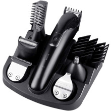 Electric Hair Clipper and Beard Trimmer, Professional 6in1 Grooming Kit with Fast Charging