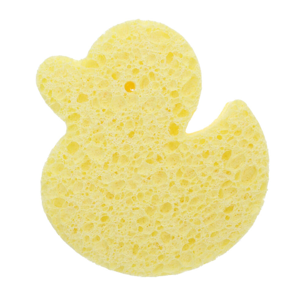 Baby Bath Sponge With Playful Duck Design, Soft Gentle Exfoliation For Newborns And Kids Light