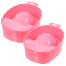 2pcs Nail Soak Bowl for Cuticle Softening and Acrylic Tip Removal, Home and Salon Use