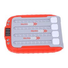 Kinder-Musik-Licht-Rhythmus-Spielmaschine Handheld Puzzle Rot 15x11x2cm