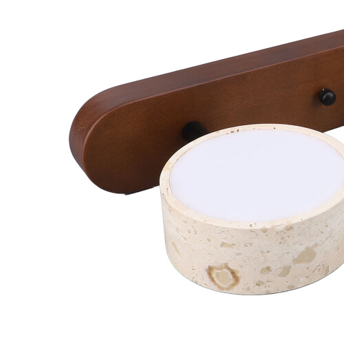 Solid Wood 3-Light Adjustable Wall Light 2
