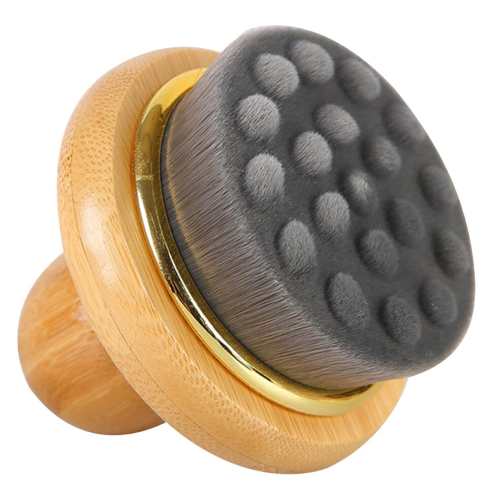 Wooden Bath Brush with Soft Bristles for Gentle Exfoliation and Back Scrubbing Wet or Dry Use
