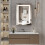 ELECWISH LED Bathroom Mirror Cabinet with Charging 50*70cm 12