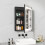 ELECWISH LED Bathroom Mirror Cabinet with Charging 50*70cm 13