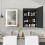 ELECWISH LED Bathroom Mirror Cabinet with Charging 50*70cm 3