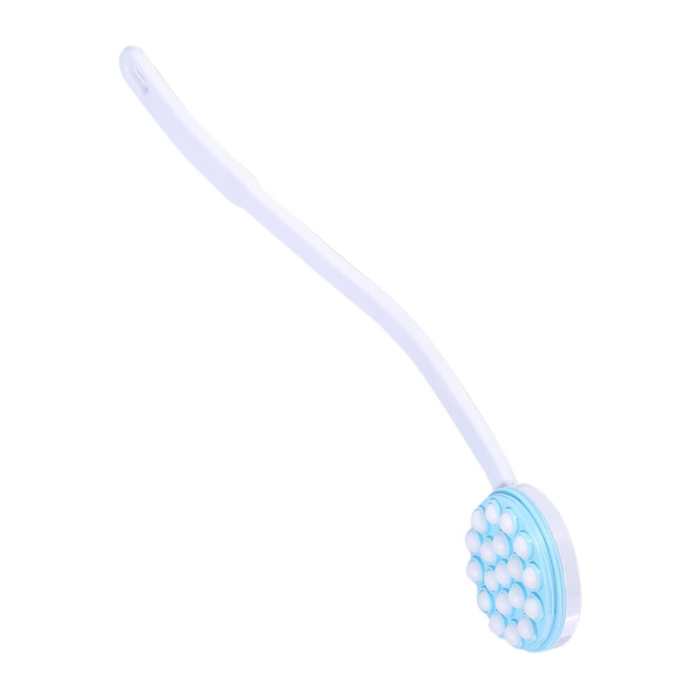 Back Lotion Applicator with Long Handle Reach, Rotating Massage Brush and Builtin Lotion Dispenser