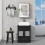 ELECWISH LED Bathroom Mirror Cabinet with Charging 50*70cm 11