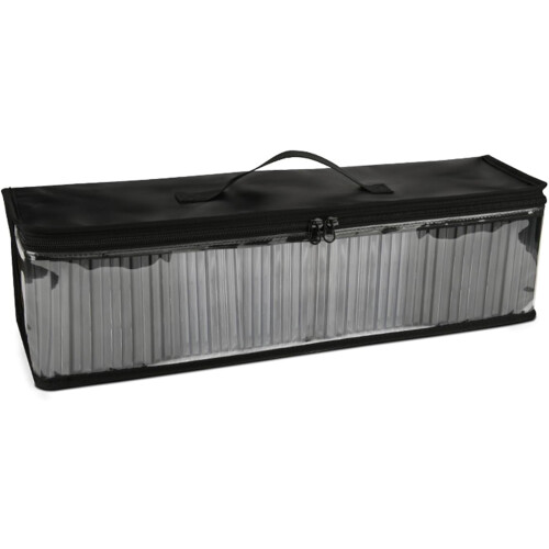 Large Capacity Disc Storage Case with Handle, Clear CD DVD Organizer Bag Holds 50 Discs 2