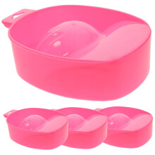 Nail Soaking Bowl Set for Gel Polish Removal and Cuticle Softening, 4pcs Ergonomic Design