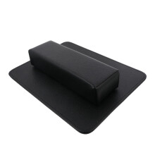 2pcs PU Leather Nail Art Hand Rest Pillow with Ergonomic Manicure Hand Support for Salon and Home Use
