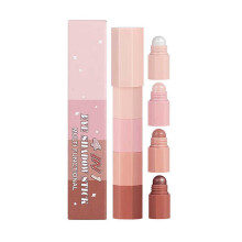 4 Color Eyeshadow Stick, Pearl Matte Glitter Eyeshadow Pencil, LongLasting Pigmented