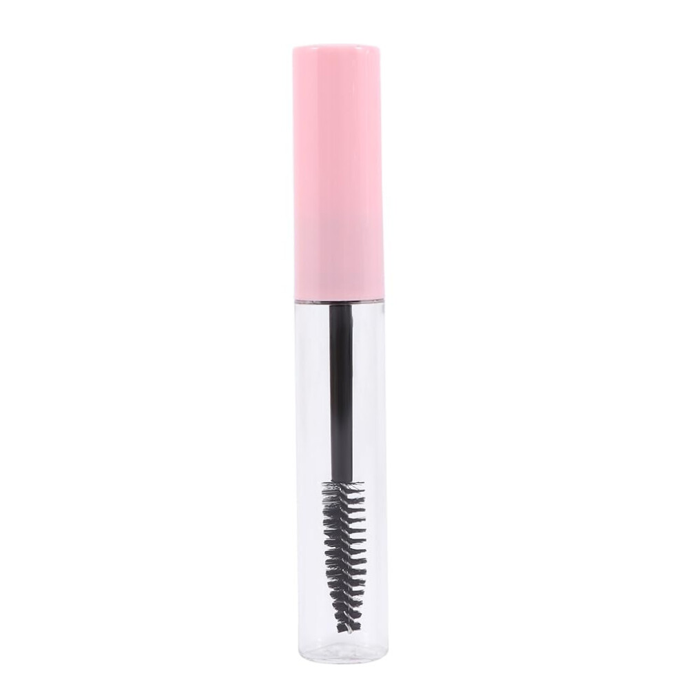 Pink/White 10Ml Empty Mascara Tube With Wand, Leakproof Reusable Eyelash Serum Bottle For Travel
