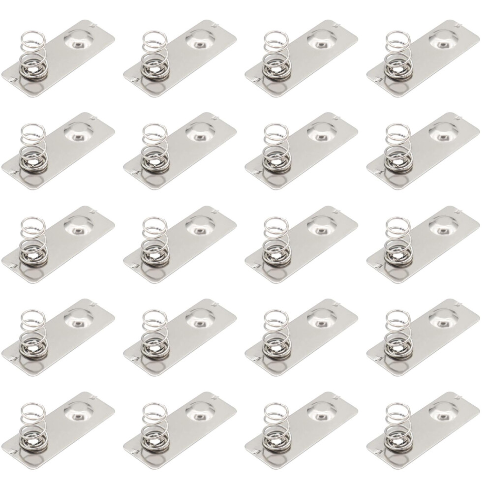 20 Pack Aa Battery Spring Contact Plates Nickel Plated Corrosionresistant For Holder 9092120568493