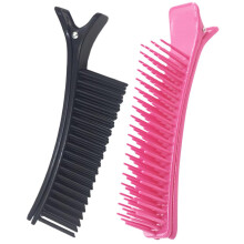3pcs Nonslip Hair Sectioning Clips with Comb for Cutting and Coloring