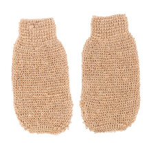 Exfoliating Bath Gloves Natural Ramie Jute Deep Cleansing Body Scrubber Mitt for Shower 2pcs