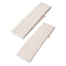 2pcs Natural Loofah Bath Scrubber Straps for Shower with Gentle Skin Exfoliation and Back Cleaning