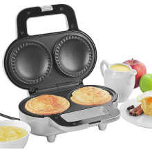 XL Double Pie Maker - Twin Deep-Fill Pie Machine, Non-Stick & Crimp-Edged Cooking Plates, 3-5 Minute Pre