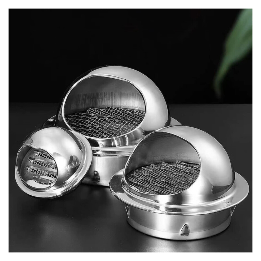 304 Stainless Steel Vent Cover 150Mm Weatherproof Louvered Wall Cap For Outdoor Exhaust 9113335813472