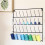 Wall Mount Thread Spool Rack with 32 Hooks, Durable Iron Organizer for Sewing and Embroidery Storage 2