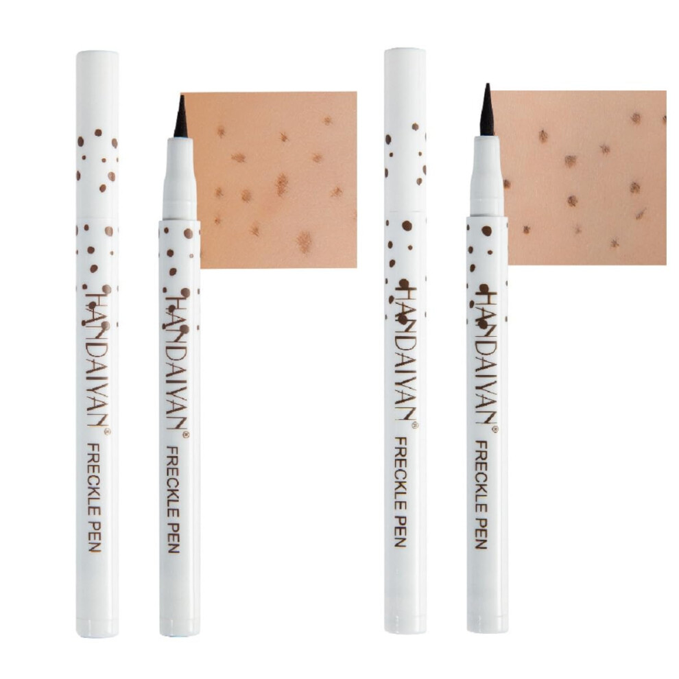 Dark/Brown Freckle Pen Waterproof Long Lasting Quick Dry For Natural Looking Fake Freckles 03 Chestnut 04