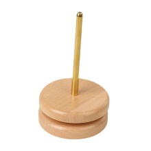 Wooden Yarn Winder and Holder for Knitting and Crochet, Small Compact SpaceSaving Dispenser