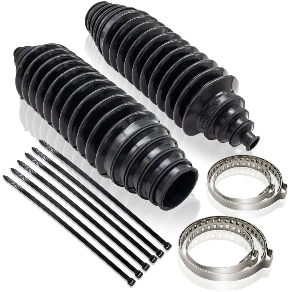 Universal Silicone Steering Rack Boot Kit With Clamps And Ties For Complete Dust Protection 9113335846166