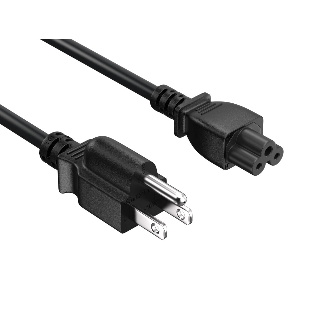 10Ft 18Awg Laptop Power Cord Nema 515P To Iec320 C5 Heavy Duty Replacement For Mickey Mouse Laptops 9113335846227