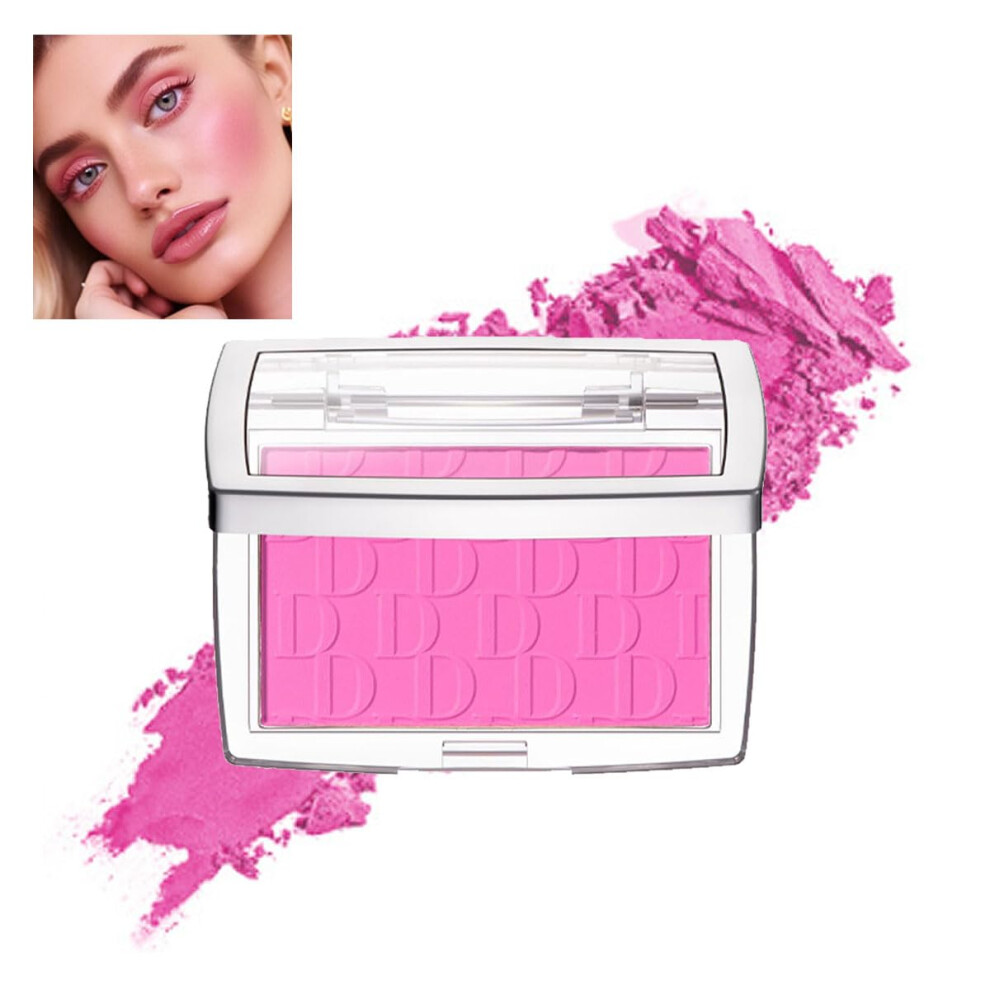 Pink Blush Palette With Longlasting Vegan Matte Colors For Cheeks And Eyes, Pigment