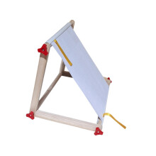 Adjustable Wooden Embroidery Stand with Stable Frame for Cross Stitch and Quilting