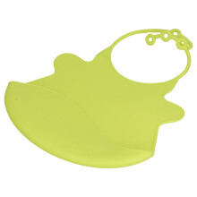 Silicone Children's Bib Toddler Feeding Supplies Small Yellow Green