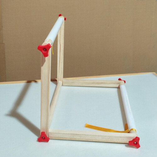 Adjustable Embroidery Table Stand with Stable Tabletop Support and PP Nuts for Cross Stitch 2