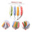 4pcs Exfoliating Back Scrubber Long Handle Bath Body Scrubber for Smooth Skin with Hanging Loop 4