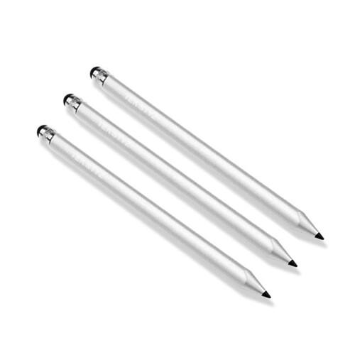 Precision Stylus Pen, FullSize Silver 3 Pack with Smooth Accurate Touch Control for Realme U1