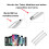 Stylus Pen for Touchscreen  Precision Full Size 3 Pack for Alcatel A5 LED Silver 3