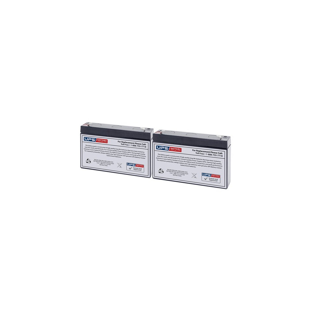 Ups Replacement Battery 6V 9Ah F2 Terminal Set Of 2 Leakproof Sla For Cyberpower Or700lcdrm1u 9455672069625