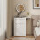 ELECWISH Modern Dressing Table LED Rotate Mirror Side Panel 2