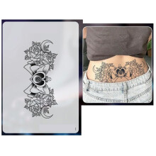 2 Pcs Butterfly Flower Temporary Tattoo for Women, Realistic Waterproof LongLasting Arm Sticker