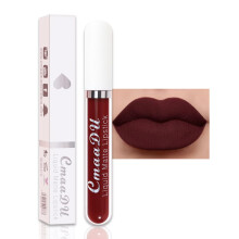 Matte Liquid Lipstick Deep Red Long Lasting Waterproof 24 Hour Wear Silky Smooth for Women 18#