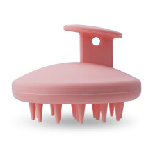 Scalp Massager and Shampoo Brush Soft Silicone for Hair Growth Deep Cleaning Wet Dry Pink