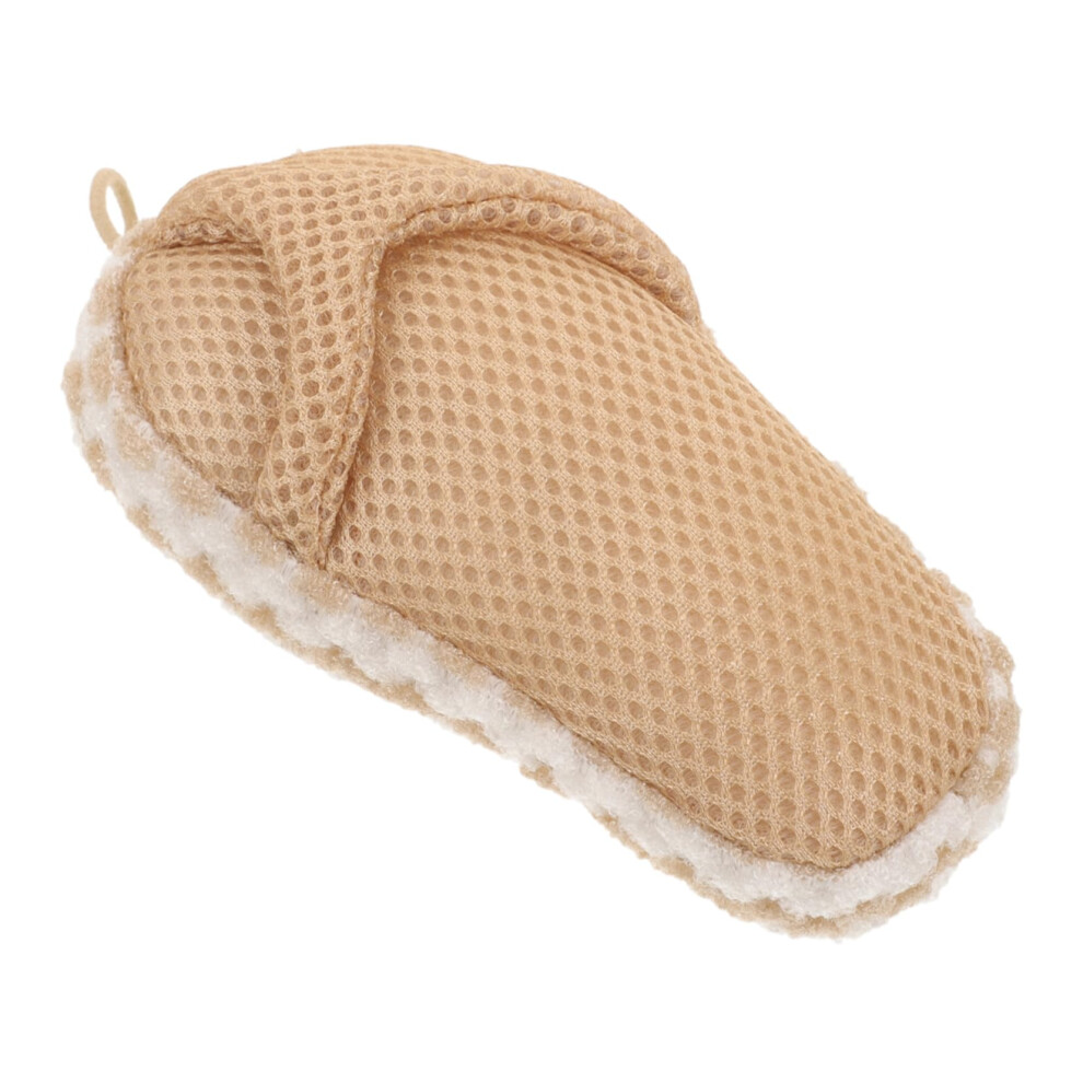 Shower Scrubber for Women with Gentle Skin Exfoliation, Rich Lather and Compact Travel Size