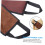 Self Tanning Back Applicator Strap with Glove, Even Coverage Flocking Band, 2pcs Set 3