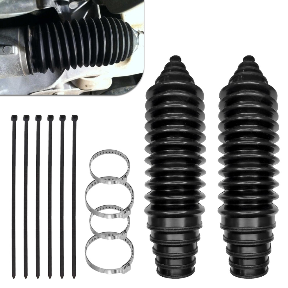 Steering Rack Boot Kit With Silicone Tie Rod Boots, Clamps And Cable Ties For Universal Car Suv Protection 9455672071895