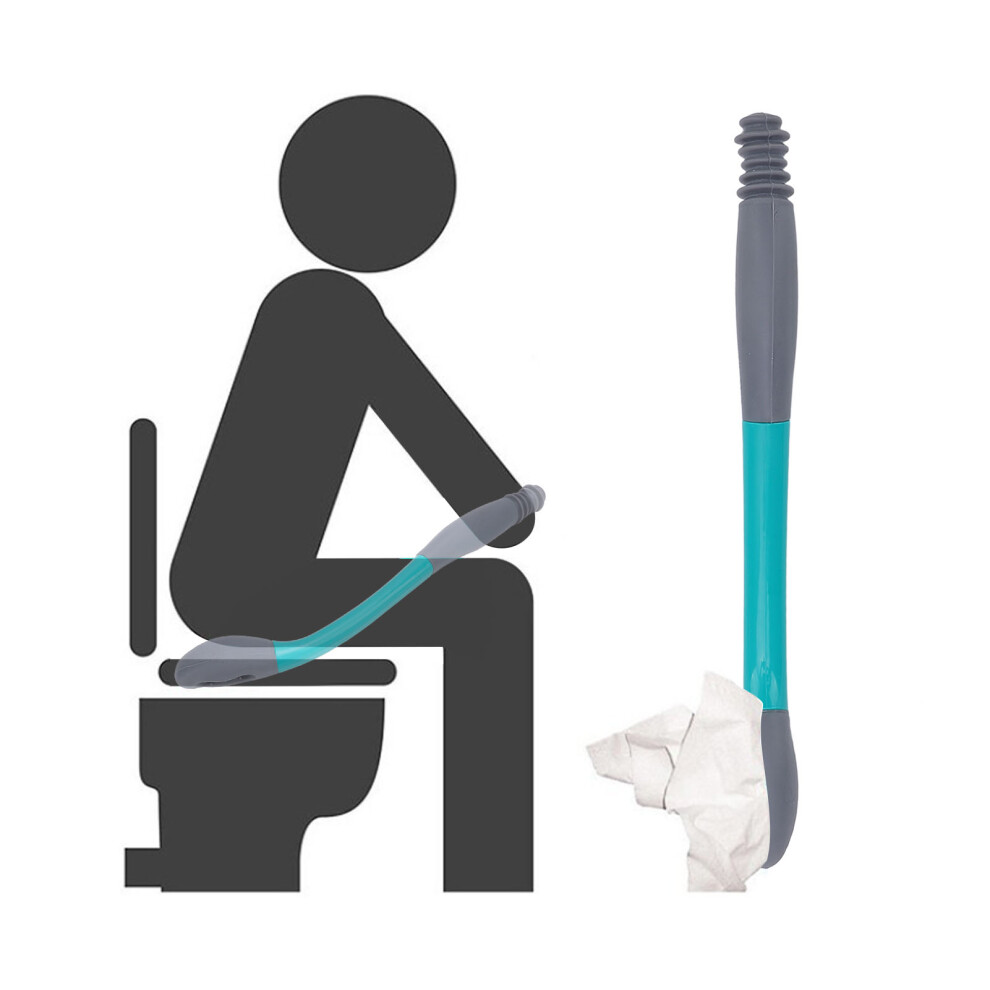 15.7in Flexible Soft Toilet Wipe Aid for Elderly Self-Assist Cleaning
