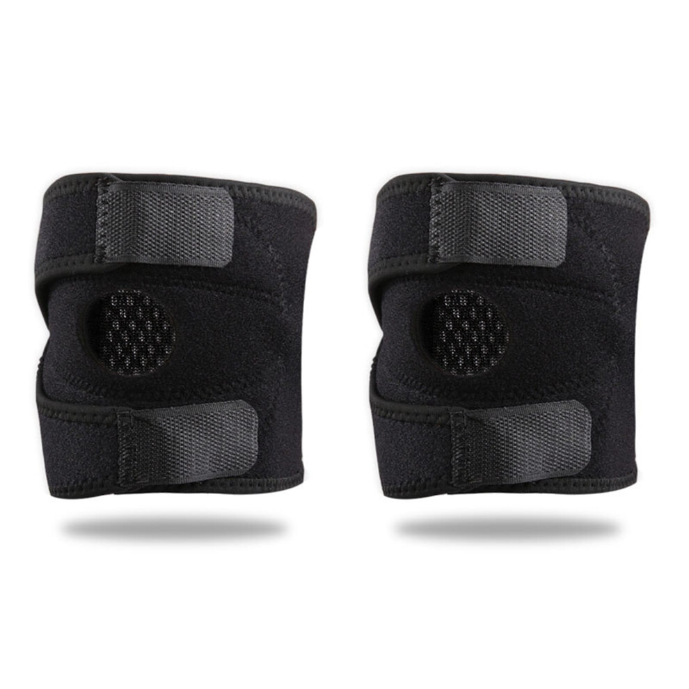 Adjustable Knee Brace Support with Side Stabilizers for Running and Injury Recovery