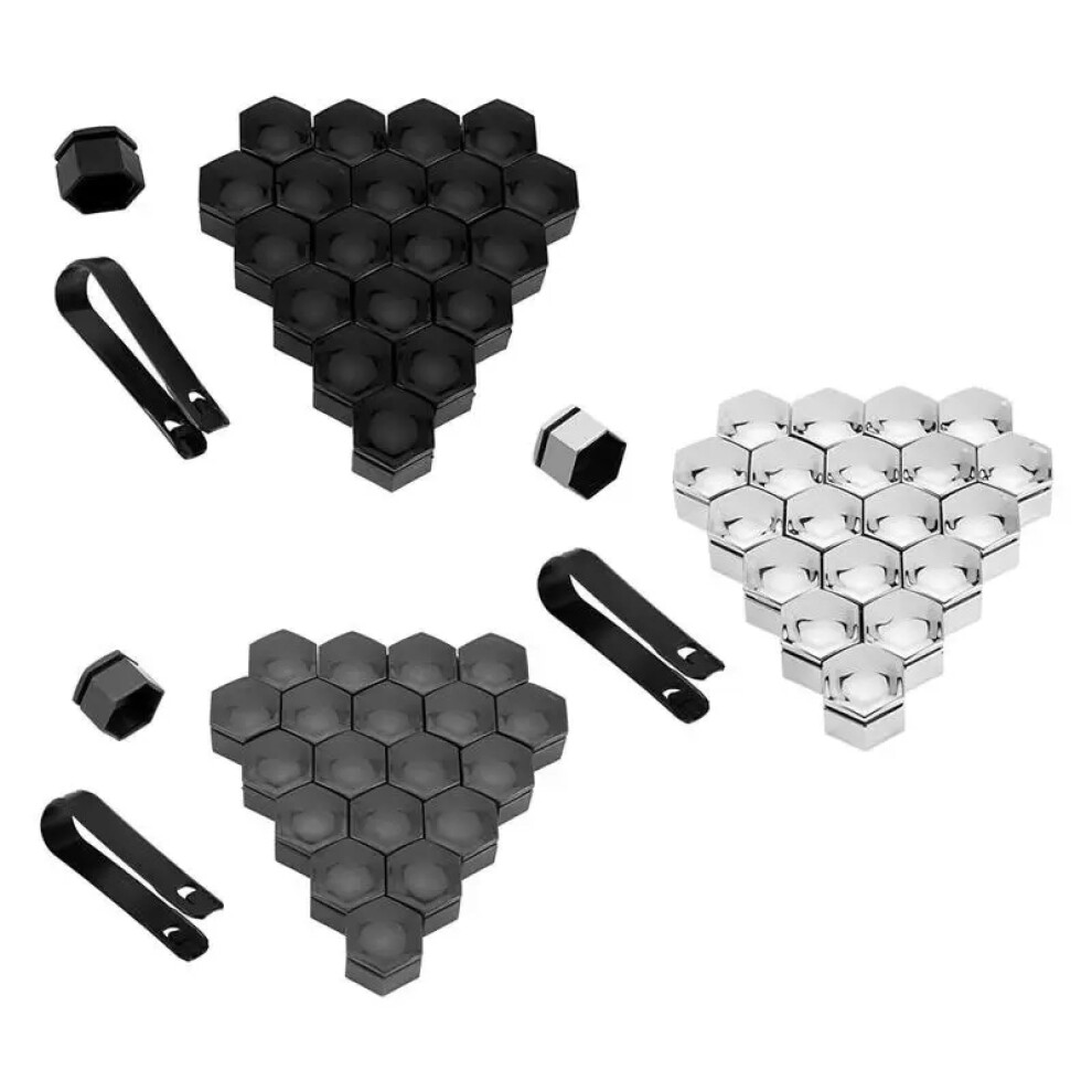 19Mm Wheel Nut Covers For Toyota Rav4, 20Pcs Lug Nut Caps Set, Rust Protection, Removal Tool Black 9174973131540