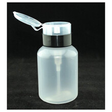 Nail Pump Dispenser 220ML Lockable Spill Proof Acetone Remover Bottle for Salon and Travel Use