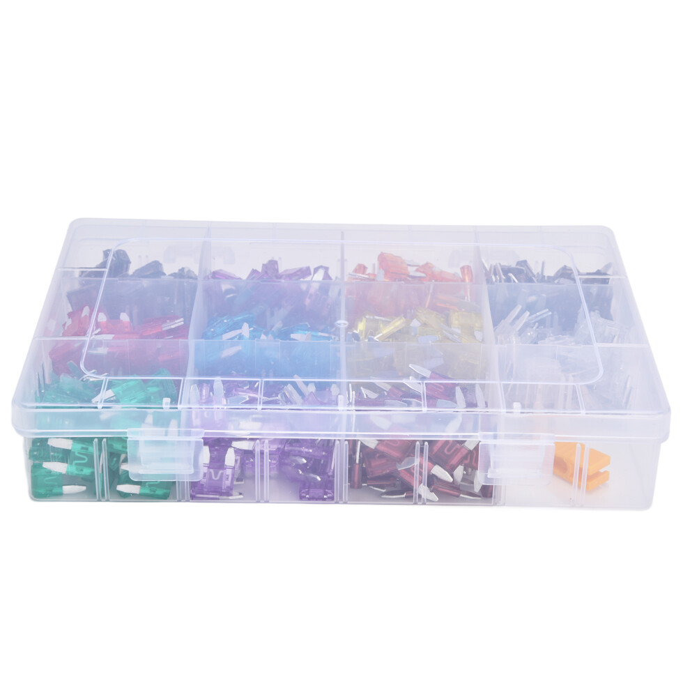 528 Pcs Small Car Fuses 2A-40A Set