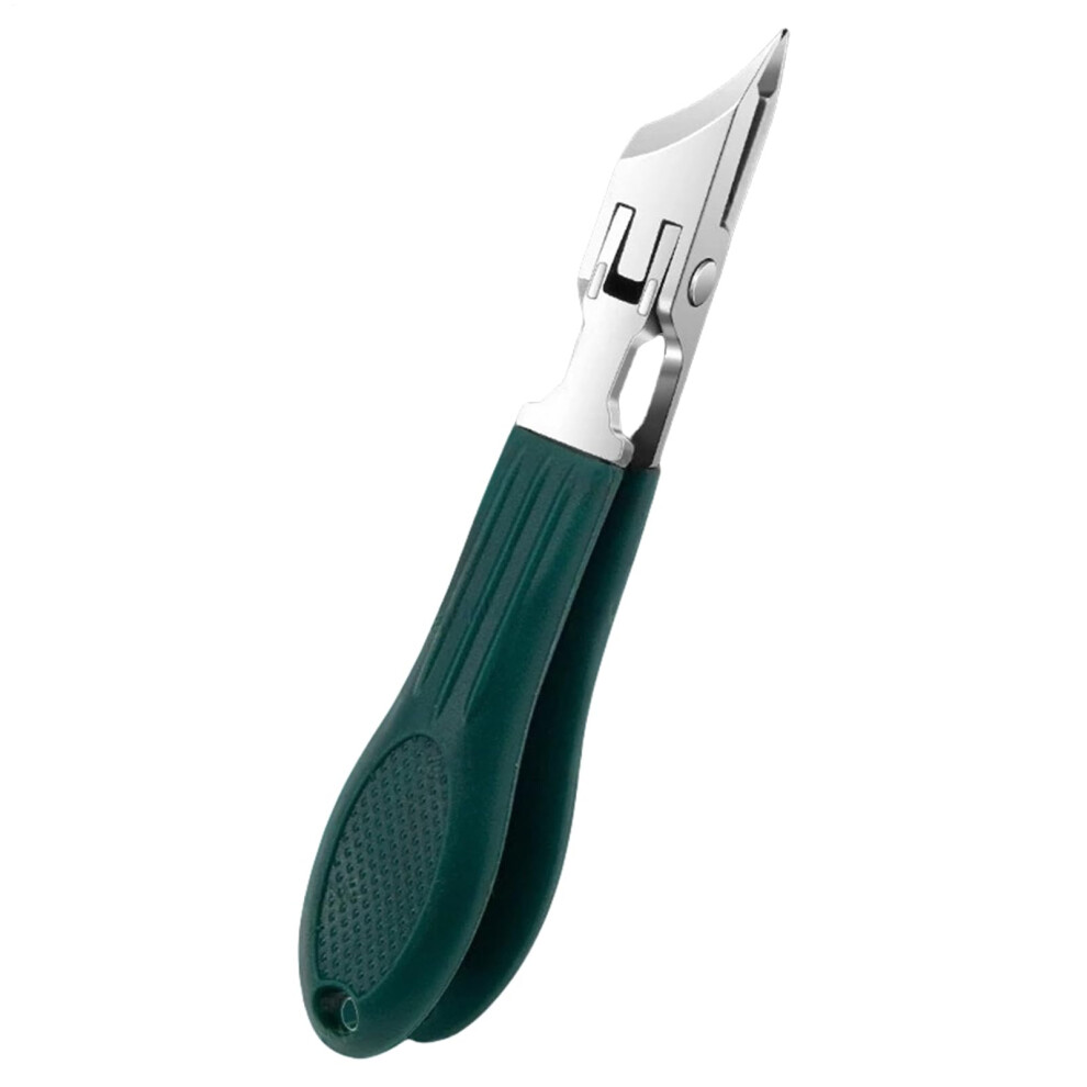 Stainless Steel Toenail Clippers with Precision Contour Cutting and AntiSlip Grip for Ingrown Nails